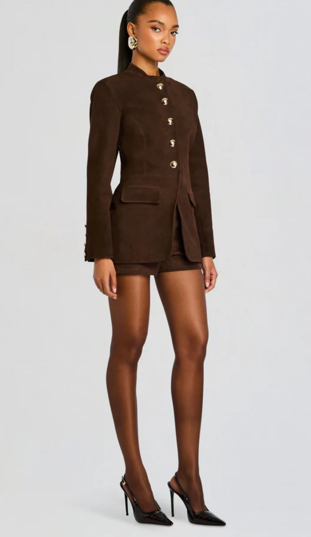 CALLANDRA SUEDE LEATHER JACKET