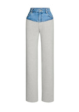 Load image into Gallery viewer, CHANI KNIT DENIM PANT
