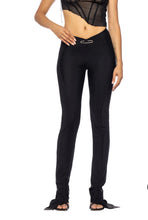Load image into Gallery viewer, ASYMMETRIC PANTS IN BLACK ECO MESH
