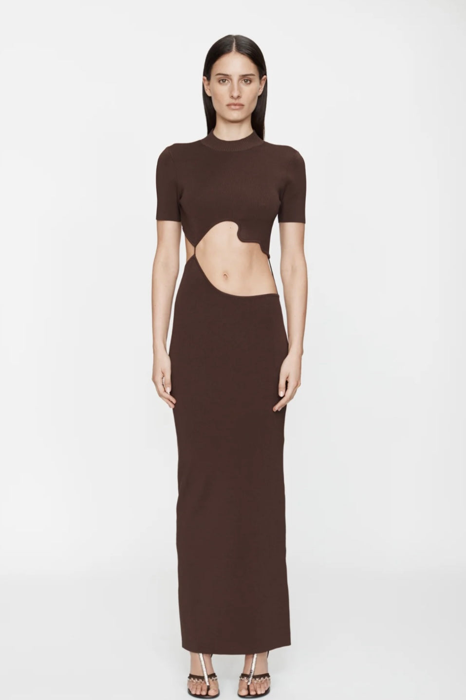 Christopher esber cut out espresso dress
