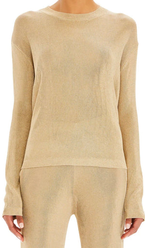HANA METALLIC KNIT TOP
