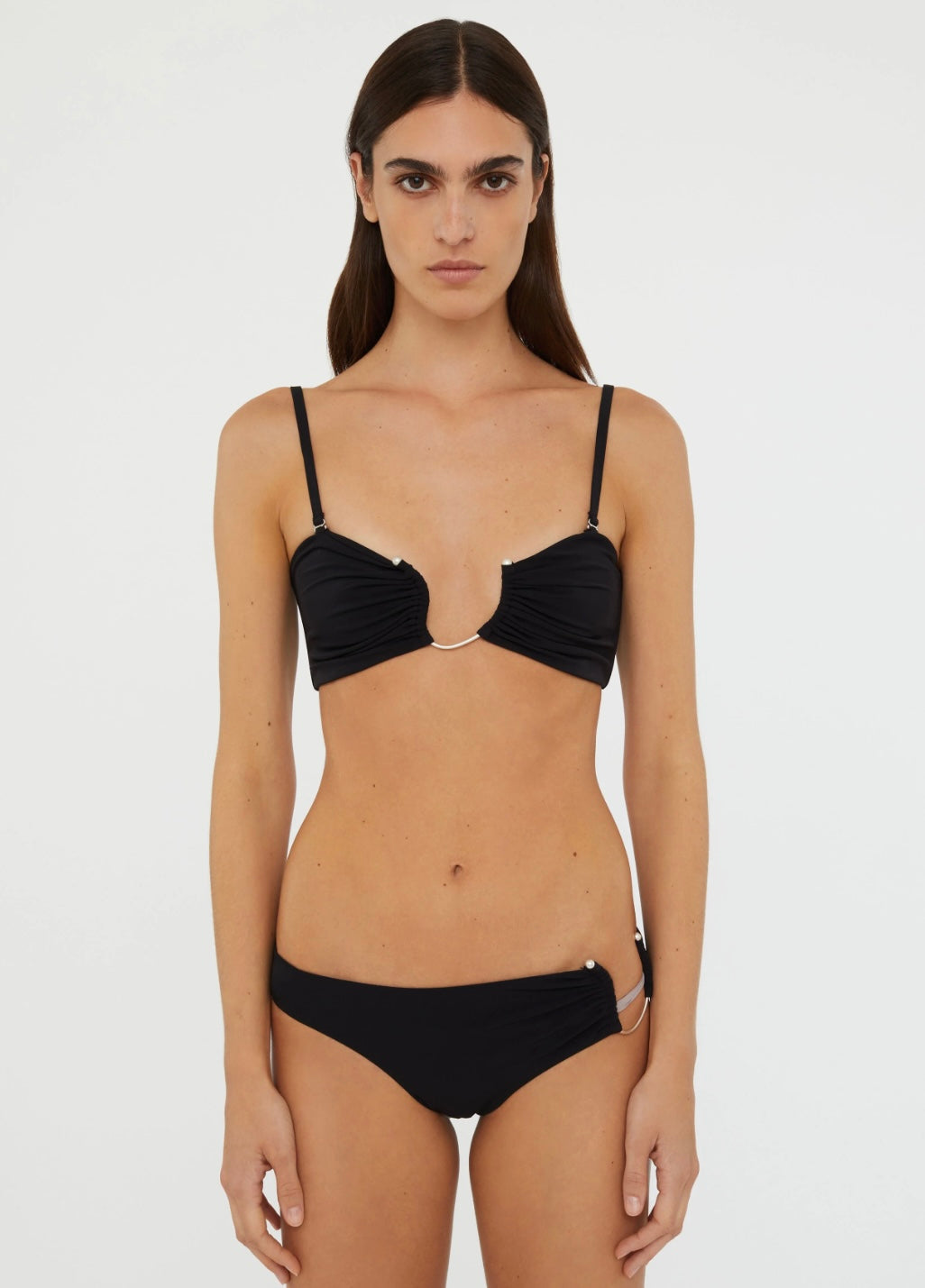 RUCHED CRESCENT BANDEAU