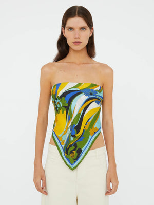 ACIDIC FLORAL SILK SCARF