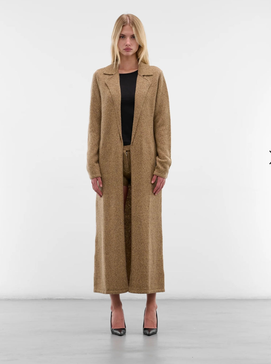 BEIGE VITA WOOL TRENCH COAT