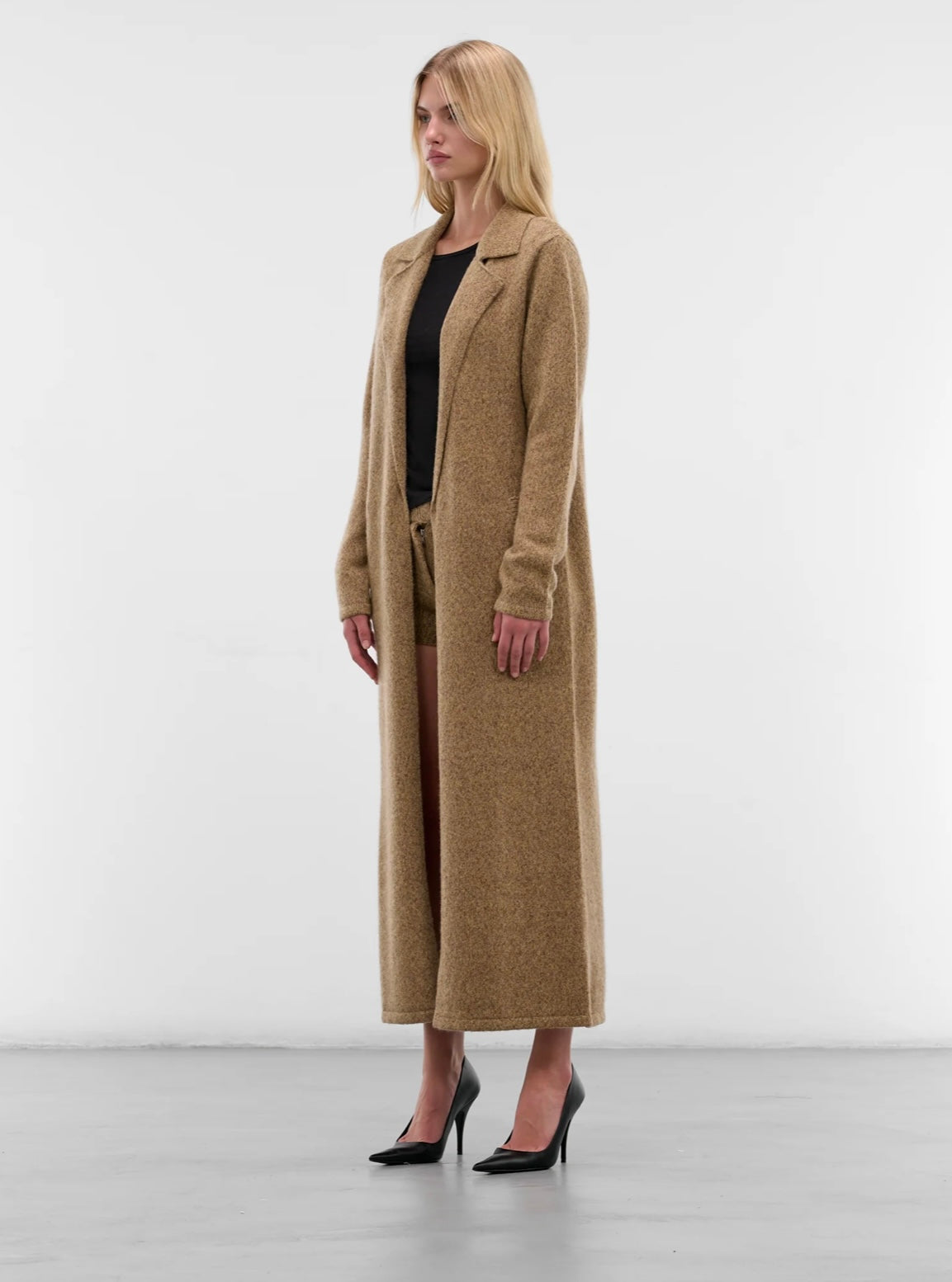 BEIGE VITA WOOL TRENCH COAT
