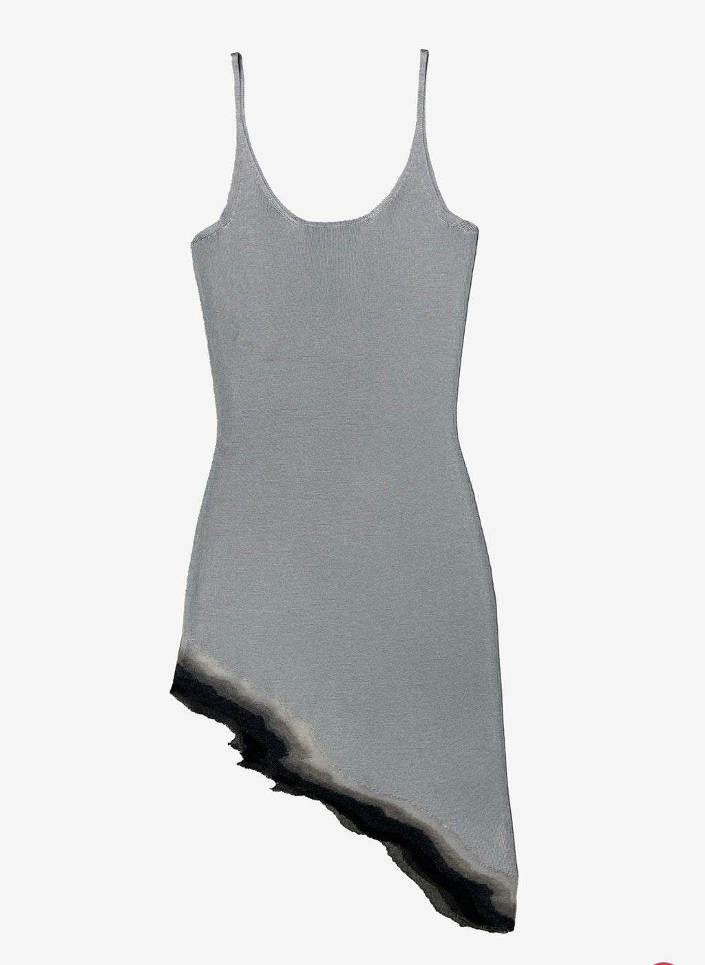 FLAME SLIT MINI DRESS - GREY