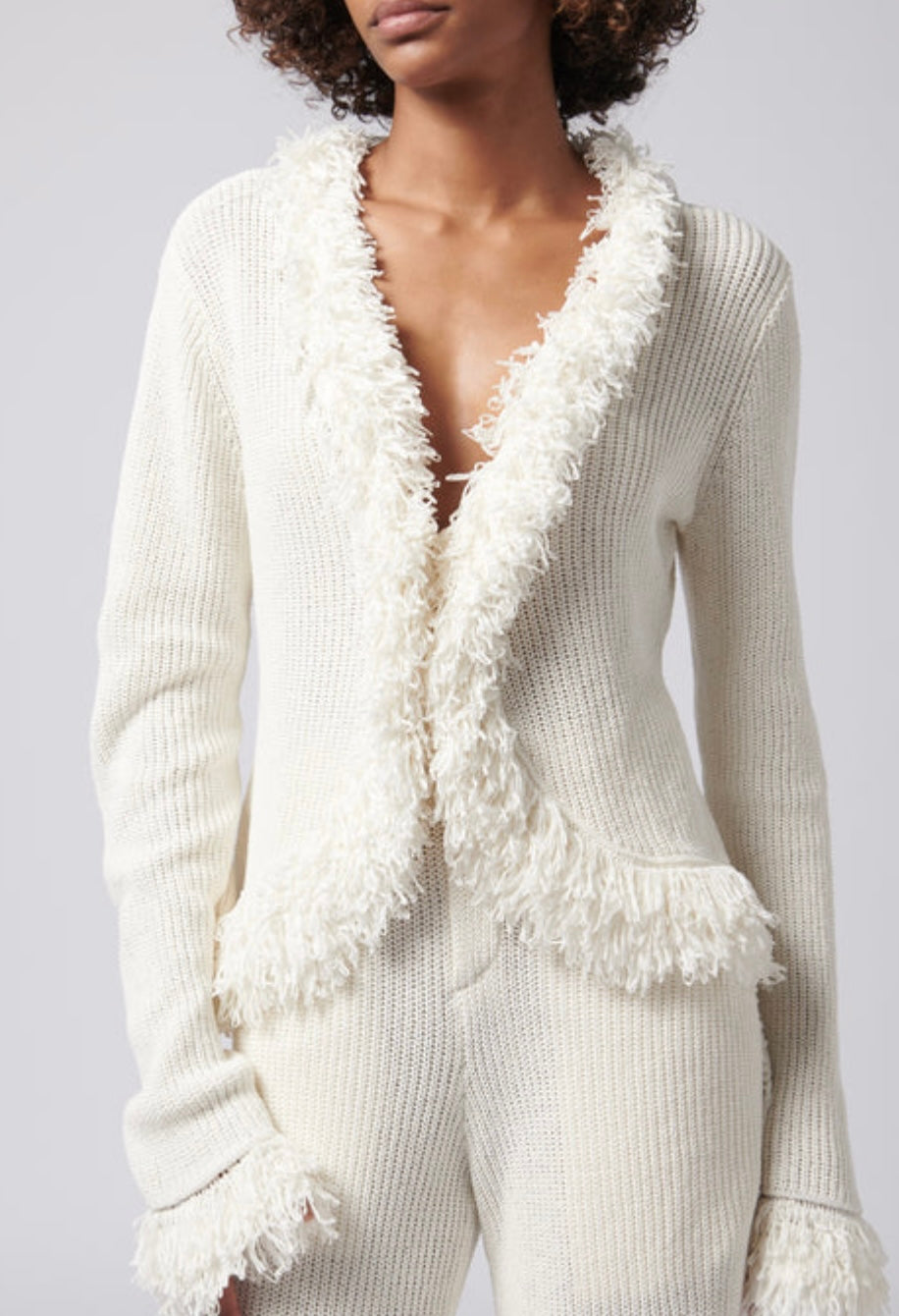 White Mello Knit Top