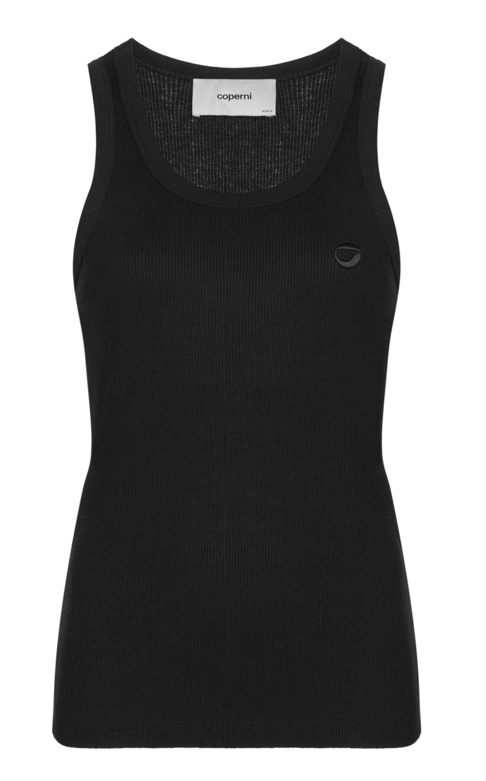 Coperni black rip tank