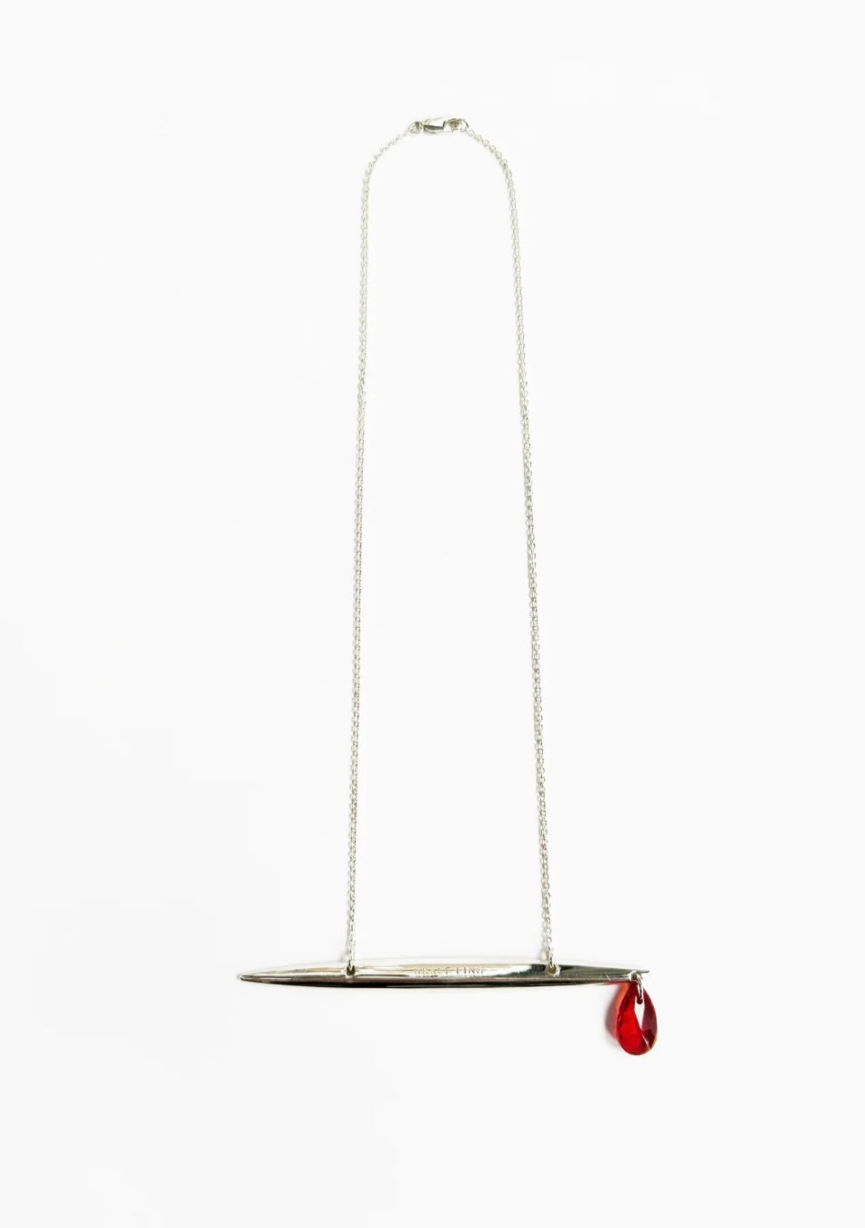 NEEDLE PRICK RUBY NECKLACE