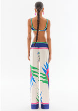 Load image into Gallery viewer, PATTERNED SATIN LOOSE PANTS WITH KNIT BELT
