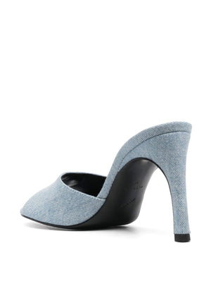 Denim heels