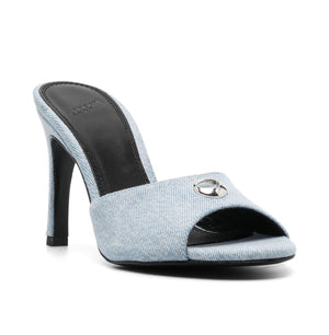 Denim heels