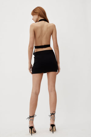 POINSETTIA BLACK DRESS