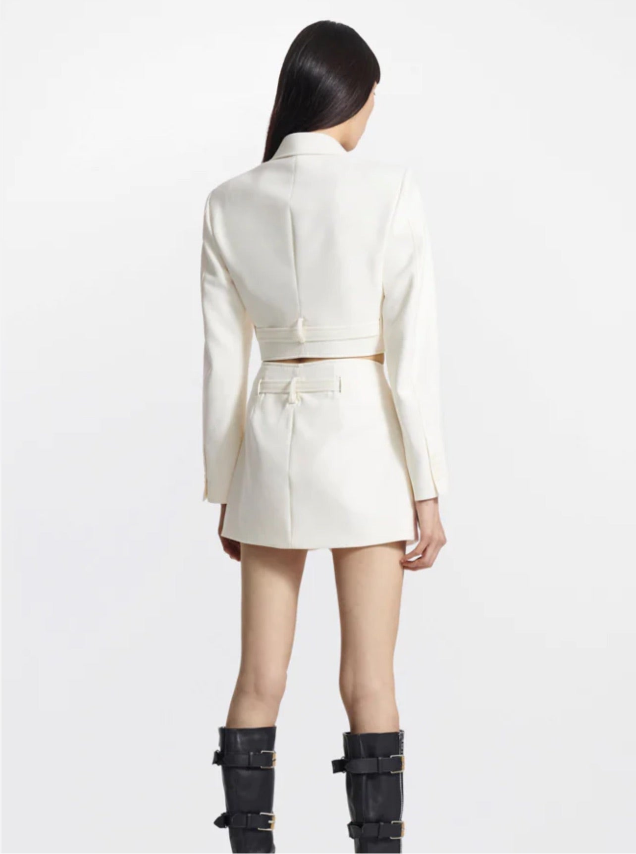INTERLOCK BLAZER SKIRT