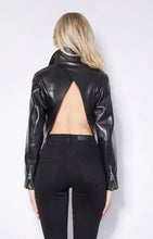 Load image into Gallery viewer, Cropped biker jacket
