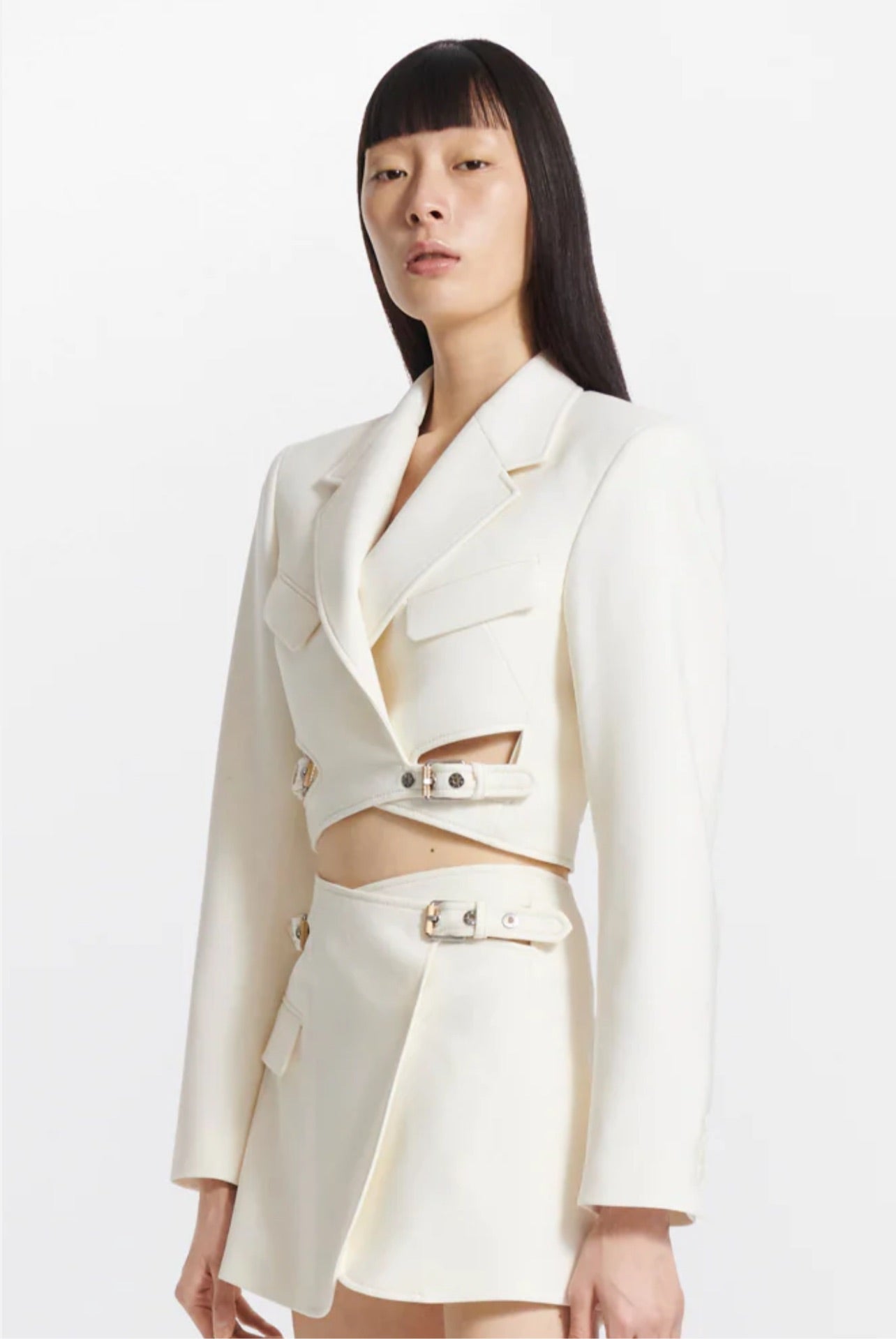 INTERLOCK BLAZER SKIRT