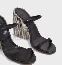 Load image into Gallery viewer, Crystal Fringed Sandals

