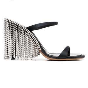 Crystal Fringed Sandals
